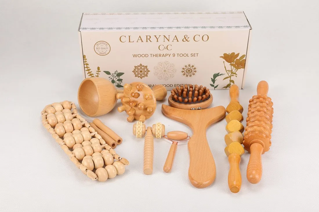 Kit de maderoterapia 9 piezas Claryna & Co